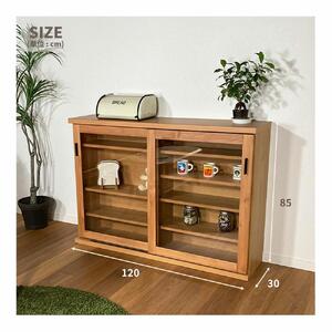 収納物に合わせてシンデレラフィットが可能な120サイズシェルフ【ナチュラル】