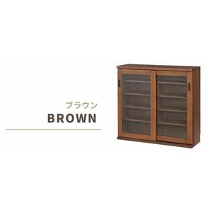 収納物に合わせてシンデレラフィットが可能な90サイズシェルフ【ブラウン】