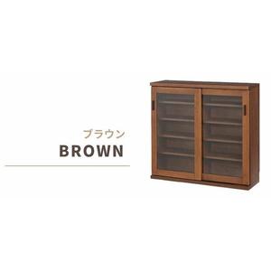 収納物に合わせてシンデレラフィットが可能な120サイズシェルフ【ブラウン】