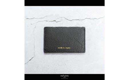maf pinto (マフ ピント) カードケース 1枚 免許証 マイナンバーカード 薄型 スリム ブラック ADRIA LINE レザー 本革 日本製