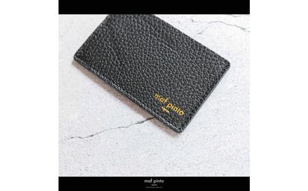maf pinto (マフ ピント) カードケース 1枚 免許証 マイナンバーカード 薄型 スリム ブラック ADRIA LINE レザー 本革 日本製
