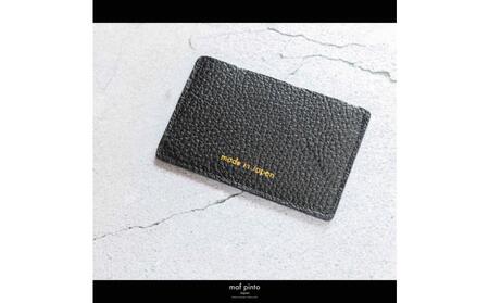 maf pinto (マフ ピント) カードケース 1枚 免許証 マイナンバーカード 薄型 スリム ブラック ADRIA LINE レザー 本革 日本製