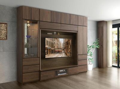 テラ 幅80cm コレクションボード LEDライト付 大川家具【開梱設置】