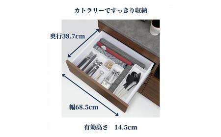 カウンター 幅116cm カリーナ ブラウン(ウォールナット柄)