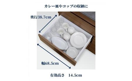 カウンター 幅116cm カリーナ ブラウン(ウォールナット柄)