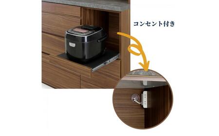 カウンター 幅116cm カリーナ ブラウン(ウォールナット柄)