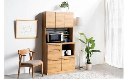 シェイド 90家電 幅59.9 奥行45 高さ180 ミックスカラーでナチュラルシックなダイニングボード