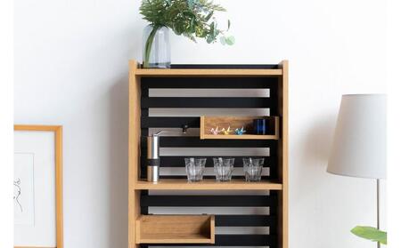 シェイド 60シェルフ 幅59.9 奥行45 高さ180 ミックスカラーでナチュラルシックなダイニングボード