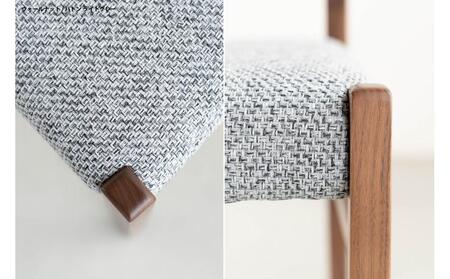 ウォールナット ダイニングチェア DCジャンブル01 バトンライトグレー