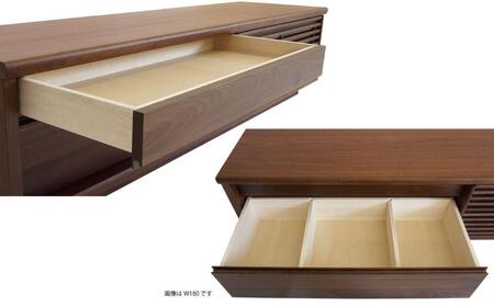 無垢リビング家具ソリド(ローボード テレビ台・TVボード)170cm【6色】