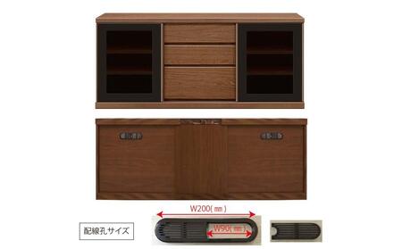 天然木リビング家具アレーグリ(ローボード テレビ台・TVボード)180cm H64【6色】