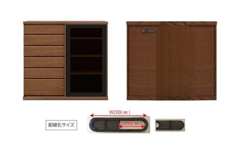 天然木リビング家具アレーグリ(サイドボード)140cm H112【6色】