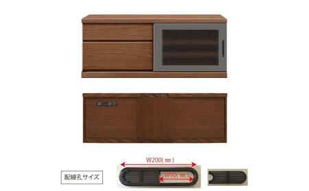 天然木リビング家具アーザ(ローボード テレビ台・TVボード)90cm H45【6色】