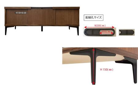 天然木リビング家具リブロ(ローボード・テレビ台・TVボード)140cm  H46【2色】