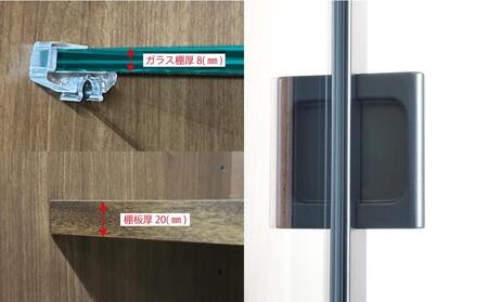 天然木リビング家具ミト(キャビネット・シェルフ)76cm 板戸 WN