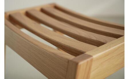 オーク無垢材のスタッキングスツール ワード 積み重ね ホワイトオーク 玄関 キッズ