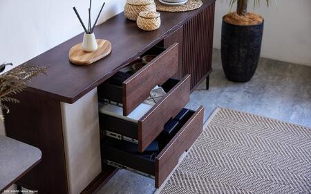 AGUERO アゲロ 160cm サイドボード <ウォールナット> 【モーブル】【大川家具】