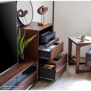 Grande グランデ チェスト 幅60cm リビング収納 <ウォールナット>【モーブル】【大川家具】