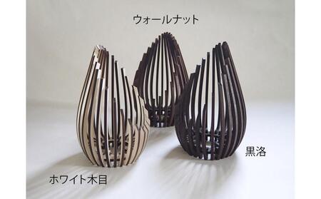 LED キャンドルホルダー 木製 レーザー加工雑貨 ウォールナット インテリア雑貨 キャンドルホルダー001 2個セット