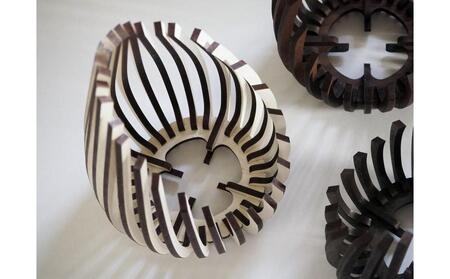 LED キャンドルホルダー 木製 レーザー加工雑貨 ホワイト木目 インテリア雑貨 キャンドルホルダー001 2個セット