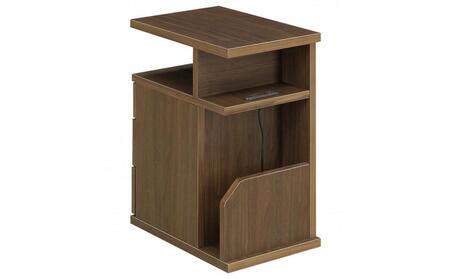 クエスト ナイトテーブル右OP(ウォールナット色) キャスター付き