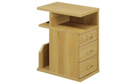 クエスト ナイトテーブル左OP(ナチュラル色) キャスター付き