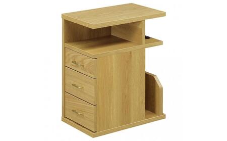 クエスト ナイトテーブル右OP(ナチュラル色) キャスター付き