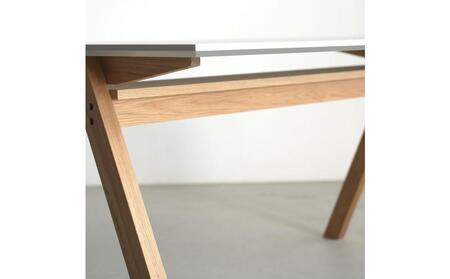 ダイニングテーブル SALA オーク無垢材 棚付 メラミン 辻製作所 大川市