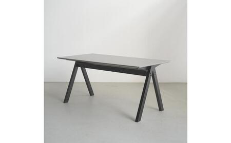 ダイニングテーブル SALA ビーチ無垢材 ブラック 棚付 メラミン 辻製作所 大川市