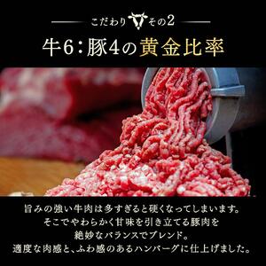 無添加 博多和牛入り ハンバーグ 8個セット (120g×2個入り×4パック) | 和牛 豚肉 合挽肉 冷凍 生 ハンバーグ 惣菜 食卓 お弁当 おすすめ ふるさと納税 大川市