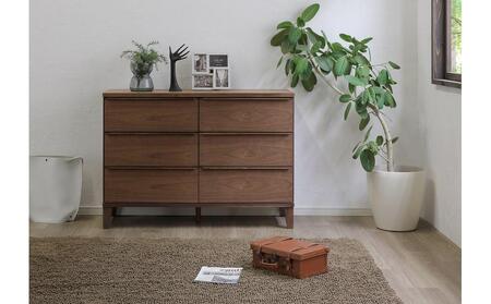 大川家具 幅120cm 3段 チェスト レッドオーク -leo-レオ