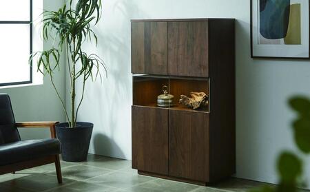 無垢リビング家具NEWイソラ(キャビネット・シェルフ)80cm【2色】