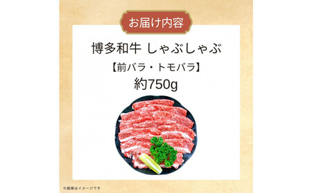 博多和牛しゃぶしゃぶ（前バラ・トモバラ）約750g