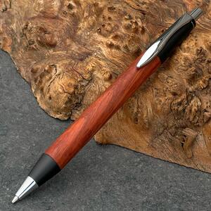 紅紫檀・アフリカンパドゥク     / 2つの内部機構を持つ新感覚の木軸ペン / SINPEN【MP&BP】ゴールド金具 / MUKU屋