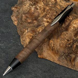 クラロウォールナット / 2つの内部機構を持つ新感覚の木軸ペン / SINPEN【MP&BP】ゴールド金具 / MUKU屋