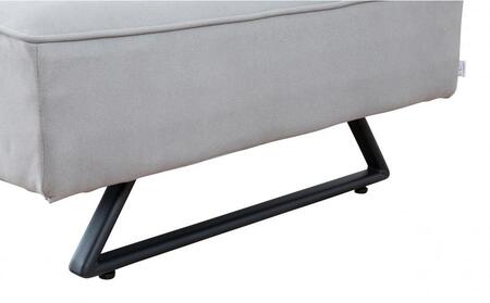 【本体取替カバー(同色)セット】 リバティ2 スツール 65cm ライトグレー【モーブル】【大川家具】