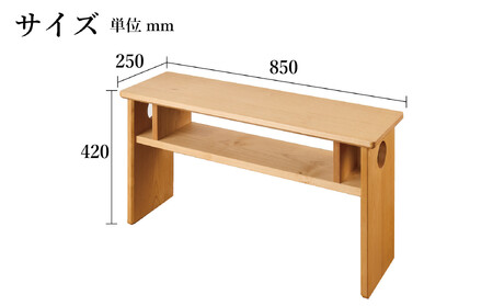 ローテーブル 木製 座卓 机 デスク 棚付き 収納 憩-いこい- ライト色 Sサイズ 大川家具