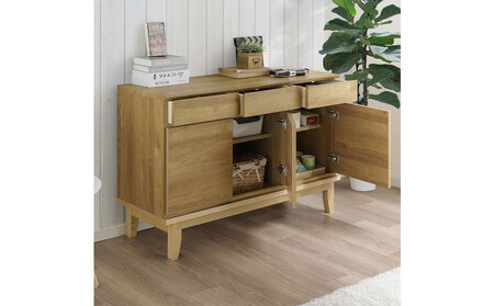 【ウォールナット】大川家具 幅120cm サイドボード -ramsey-ラムジー