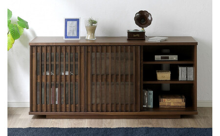 【ウォールナット】大川家具 幅150cm サイドボード -value-バリュー