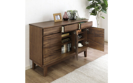 大川家具 幅120cm サイドボード 無垢材 -owl-オウル