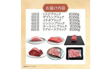 博多和牛 希少部位ブロック肉 定期便全6回