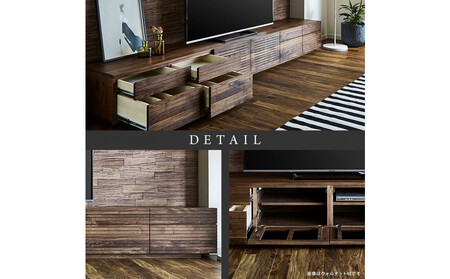 【大川家具】無垢材　テレビボード　ローボード　テレビ台　TV台　風雅　type2　幅3000　ホワイトオーク　ナチュラル　インテリア　収納　国産　完成品　組み立て不要　高級感　北欧【設置付き】