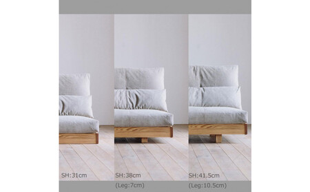 〈HIRASHIMA〉天然無垢材 ふっくらと全身を包む ハイバックスタイルのソファ LIBERIA PLUS Sofa 168 ファブリック / パナマ