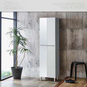 シューズボックス 【リアル 50 HI 姿見】 ホワイト つや有