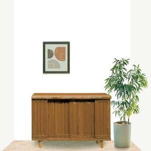 大川家具 シューズボックス 光林1200L 幅120cm 靴箱 収納