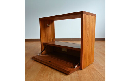 【ウォールナット】大川家具 無垢材 サイドテーブル  -zephyr-ゼファー