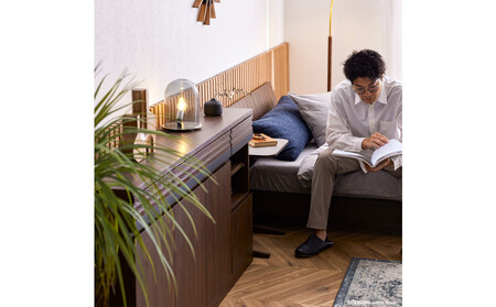 サイドボード 160cm シーン オークブラウン 【モーブル/大川家具】