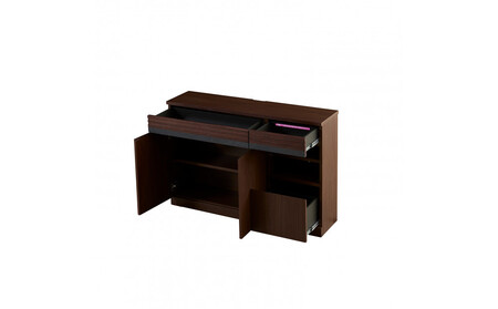 サイドボード 120cm シーン オークブラウン 【モーブル/大川家具】