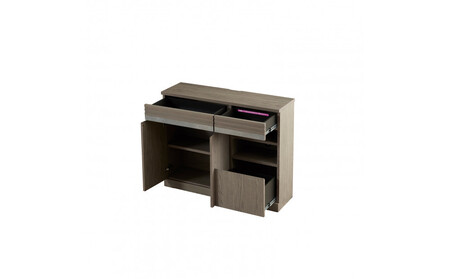 サイドボード 100cm シーン オークグレー 【モーブル/大川家具】