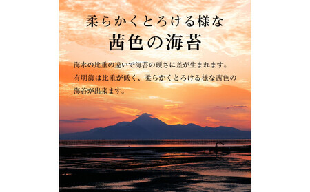 有明海産 味海苔 10切100枚 4本セット 合計400枚【福岡有明のり】